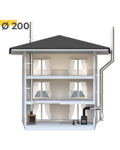 Personnalisez votre conduit de cheminée en Ø 200