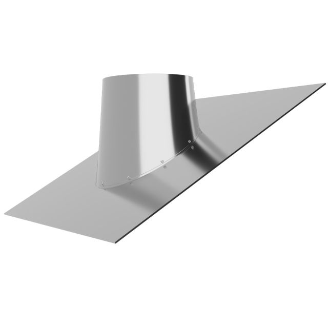 Solin de toit en alu 0° jusqu'à 45° Ø 80-100-130-150-180-200 mm