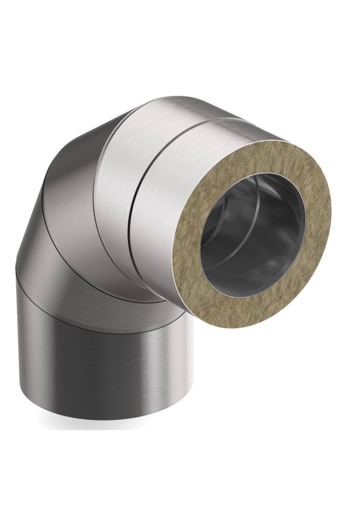 Inox Mat - Coude 90° degrés Ø200mm