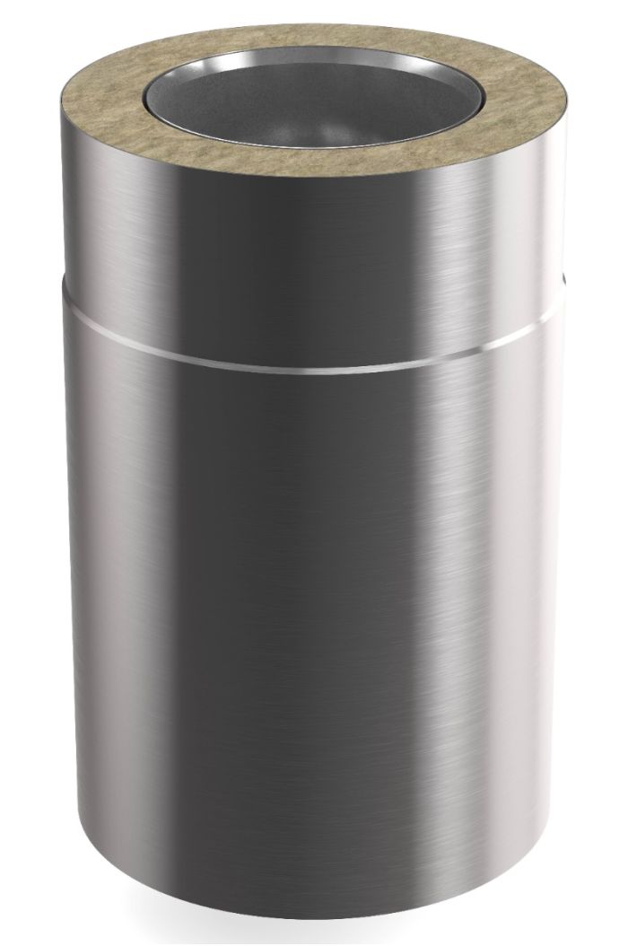 Conduit-Fix - Élément droit double paroi 250mm Ø 150 mm