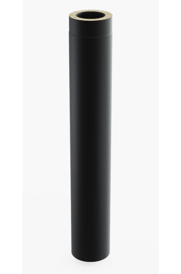 Conduit-Fix - Élément droit double paroi 1m  Ø130mm