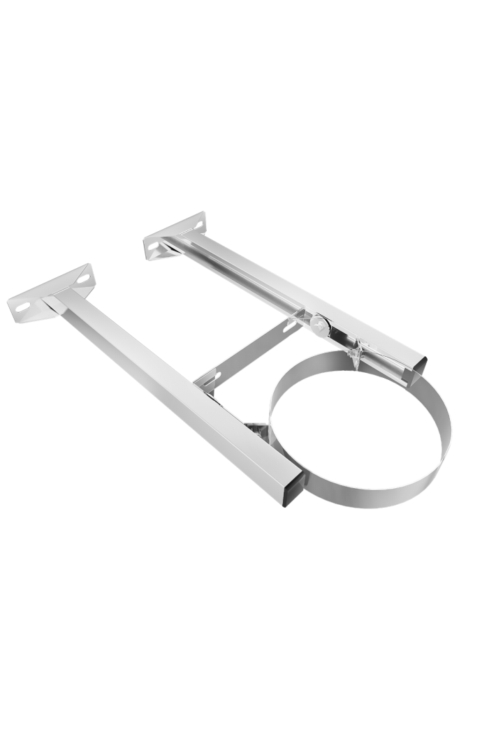 Collier mural réglable jusqu&#039;à 520 mm Ø 80 mm